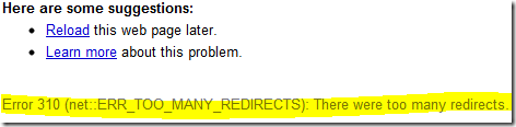 WordPress “too many redirects” resolved